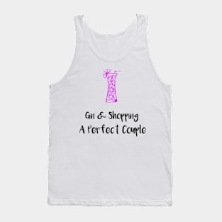 Gin And Shopping - Shopping Funny Drinking Tank Top